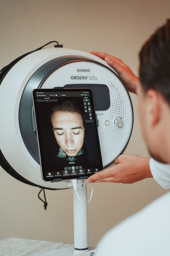 Professionele huidtherapeut behandeling